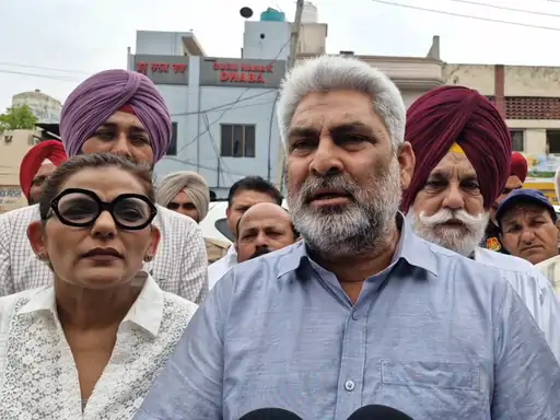 खन्ना अनाज मंडी में पहुंचे मंत्री लालचंद कटारूचक:हरियाणा को पानी देने पर विवाद, बोले-पंजाब के पास नहीं अतिरिक्त पानी