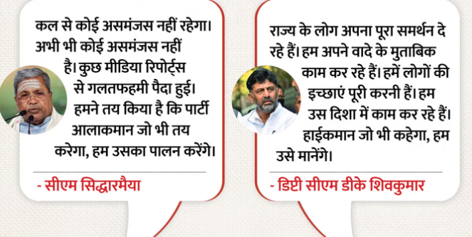 हम साथ-साथ हैं: नेतृत्व परिवर्तन की अटकलों पर सिद्धारमैया और डीके शिवकुमार बोले- न कोई मतभेद, न कोई भ्रम