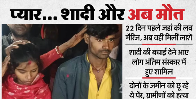 UP: चचेरे भाई-बहन का 3 साल से अफेयर…22 दिन पहले लव मैरिज, अब दोनों ने दी जान; सीतापुर के कपल की प्रेम कहानी